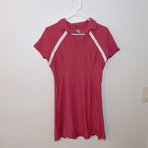 Nike Women's Dress Pink Short Collared Dry Fit Golf Dress. Size Medium